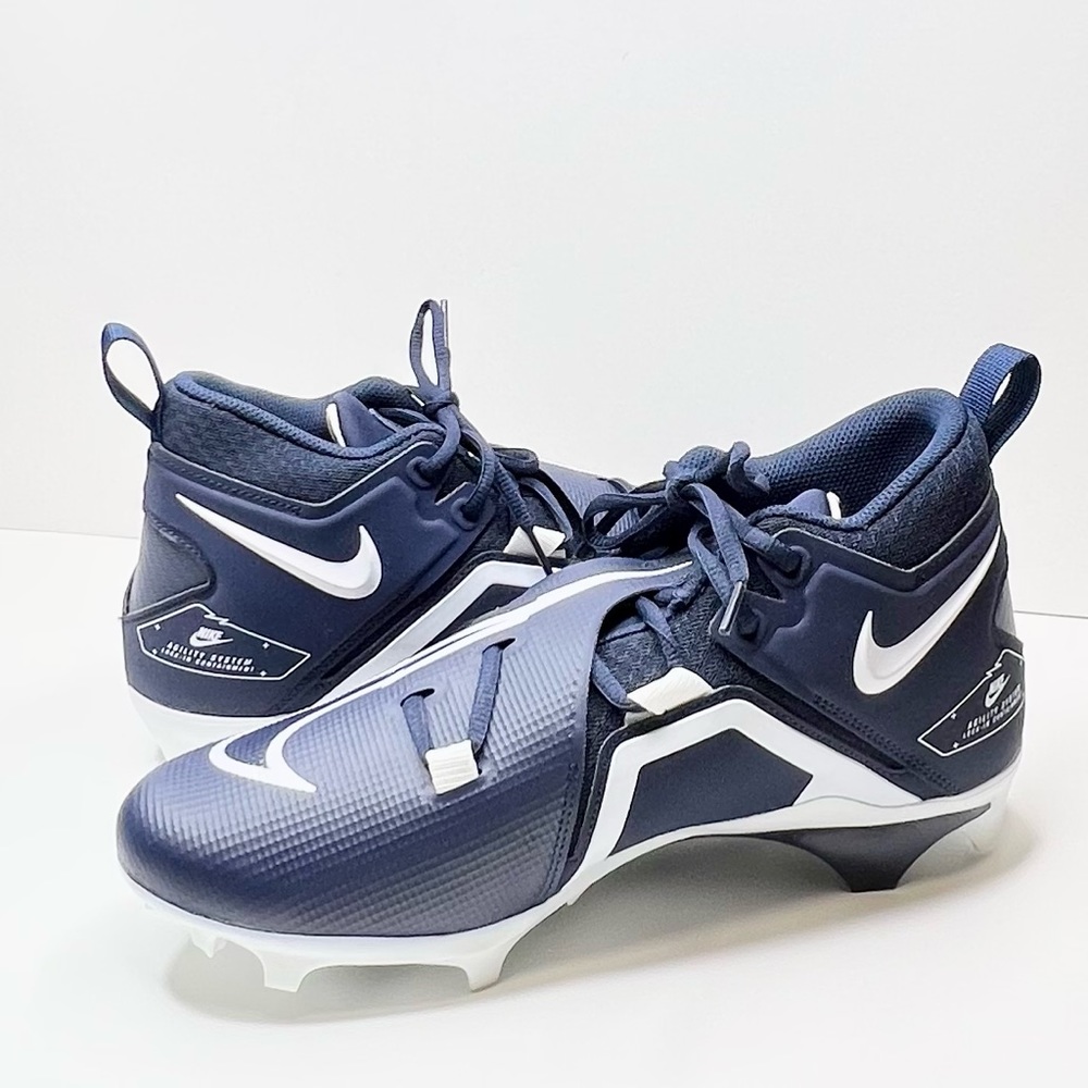 NEW Nike Men’s Alpha Menace Pro 3 Football Cleats Navy Size 10.5 - Picture 5 of 10